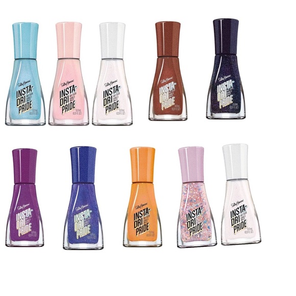 3pack Sally Hansen Insta Dri x GLAAD PRIDE Nail Polish assorted colors new - Picture 12 of 13
